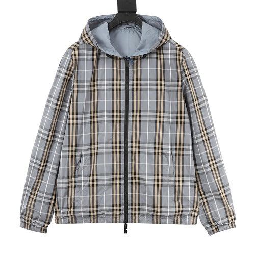 Burberry Reversible Check Hooded Jacket