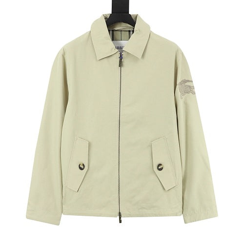 Burberry Tonal Knight Collared Zip Jacket