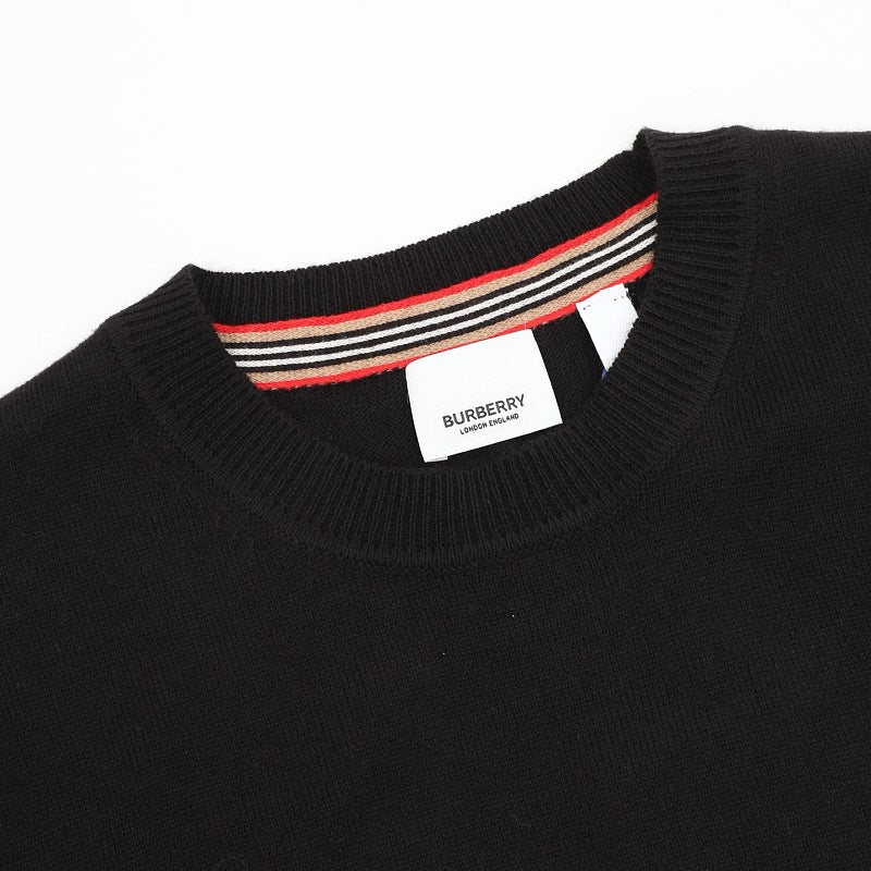Burberry Stripe Cuff Crewneck Sweater