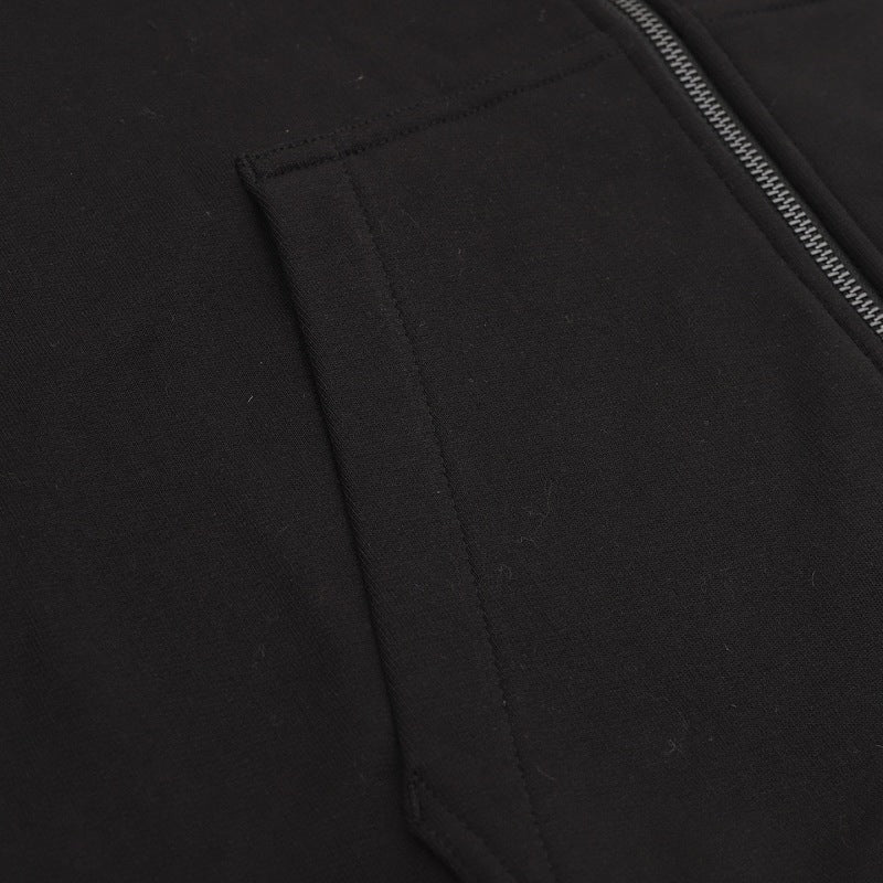 Burberry Equestrian Knight Back Embroidered Zip-Up Hoodie