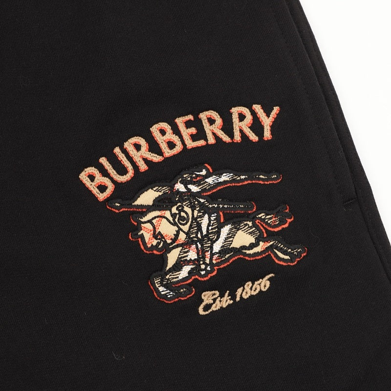 Burberry Equestrian Knight Embroidered Sweatpants