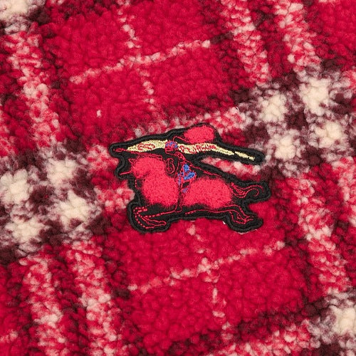 Burberry Check Fleece Zip Jacket