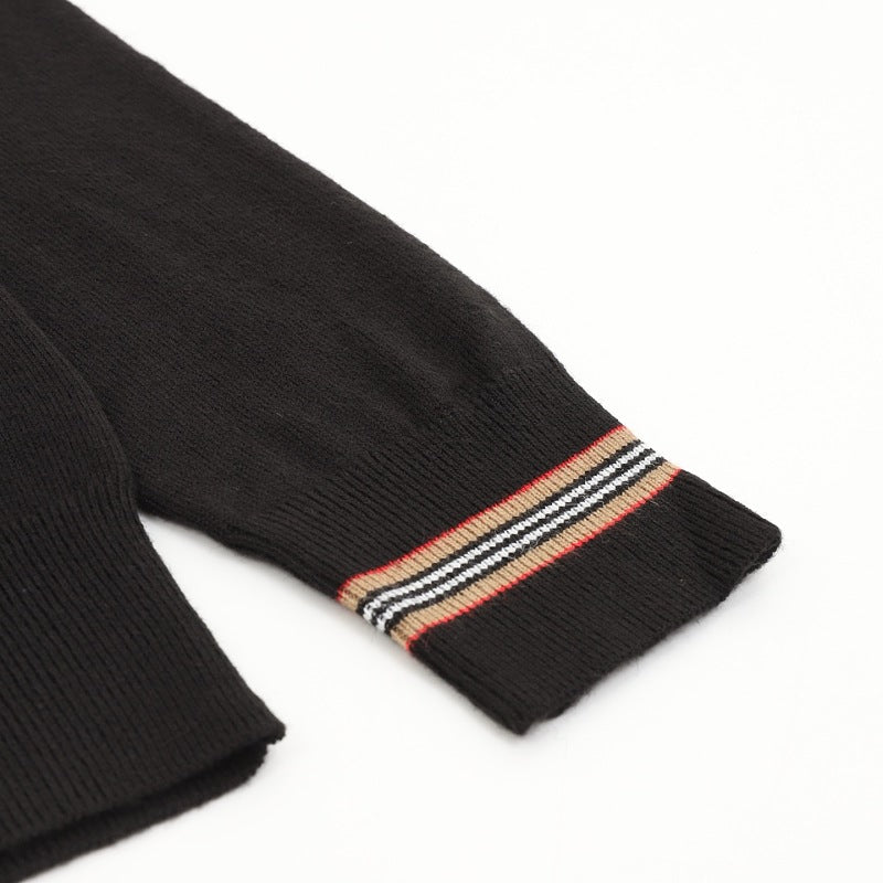 Burberry Stripe Cuff Crewneck Sweater