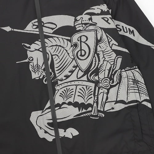 Burberry Oversized Knight Graphic Hooded Jacket