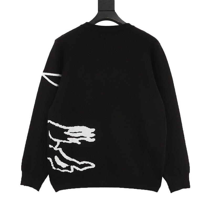 Burberry Equestrian Knight Jacquard Crewneck Sweater
