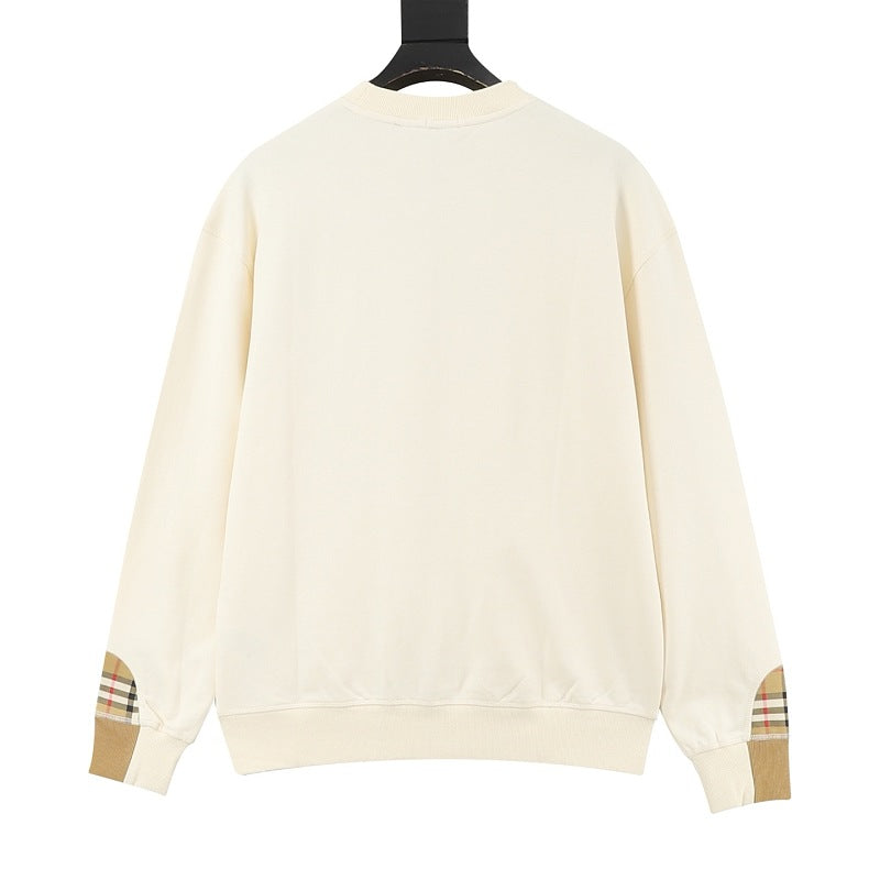 Burberry Heart Knight Embroidered Check Pocket Sweatshirt