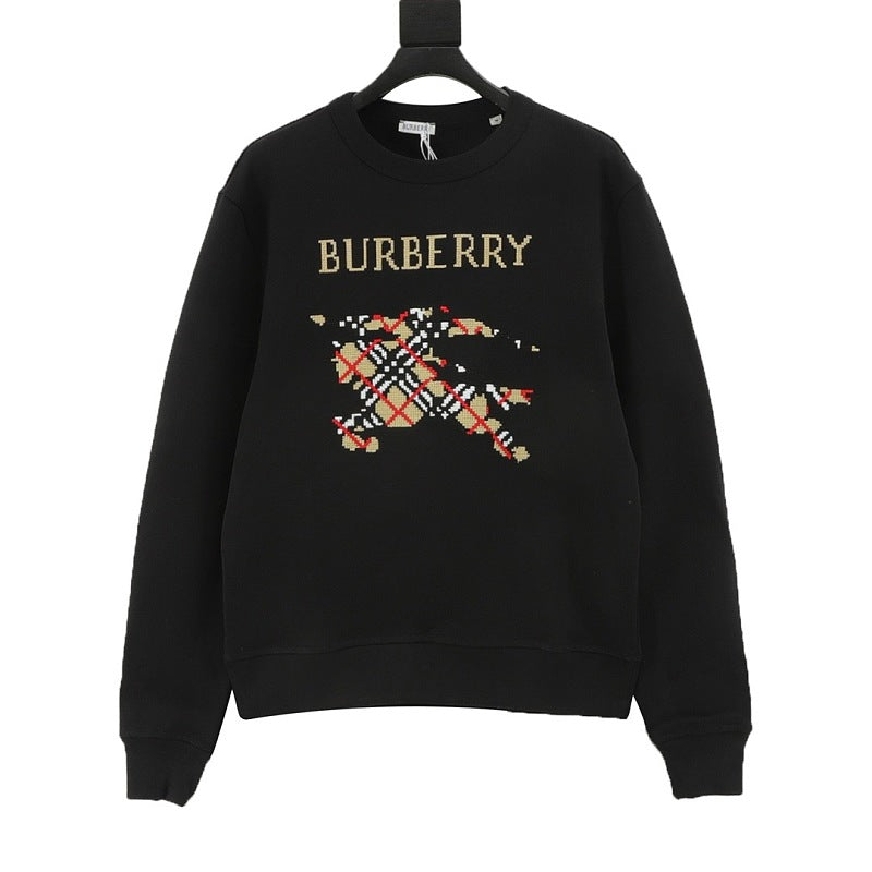 Burberry Cross-Stitch Equestrian Knight Sweatshirt
