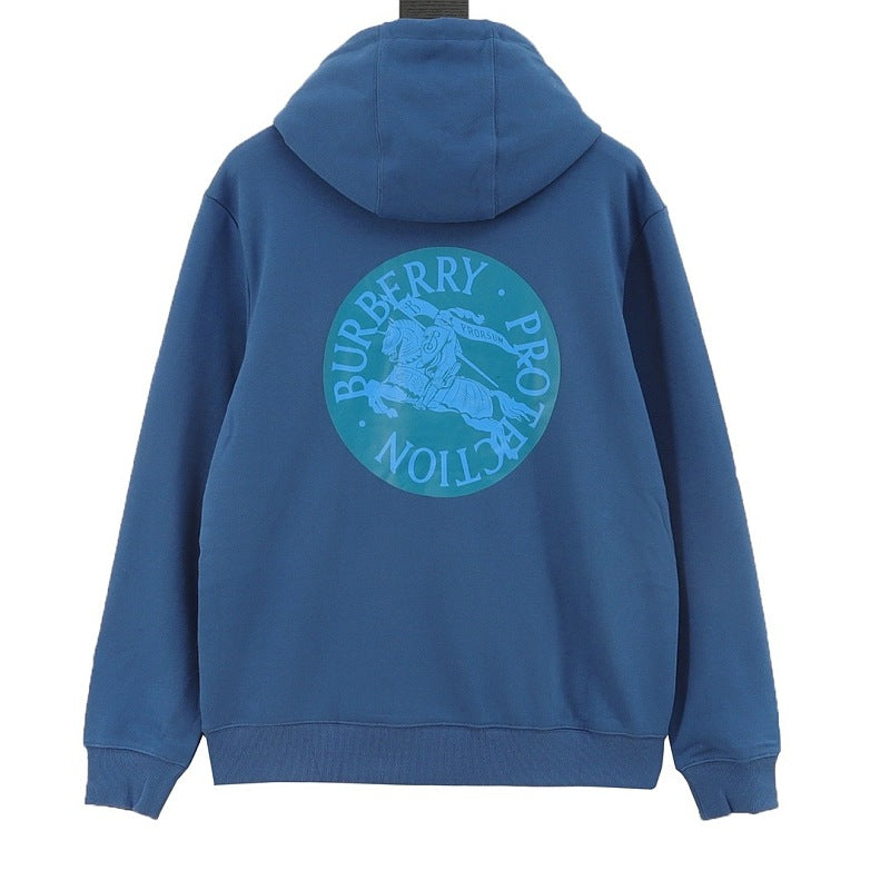 Burberry Embroidered Knight Circle Emblem Hoodie