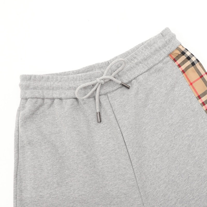 Burberry Check Side-Panel Logo Joggers