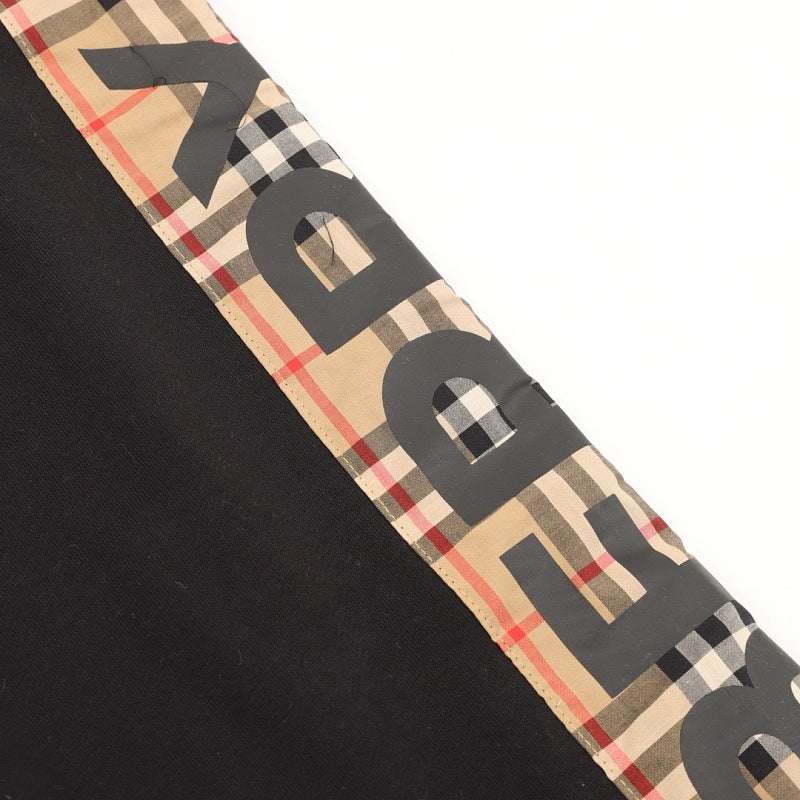 Burberry Check Side-Panel Logo Joggers