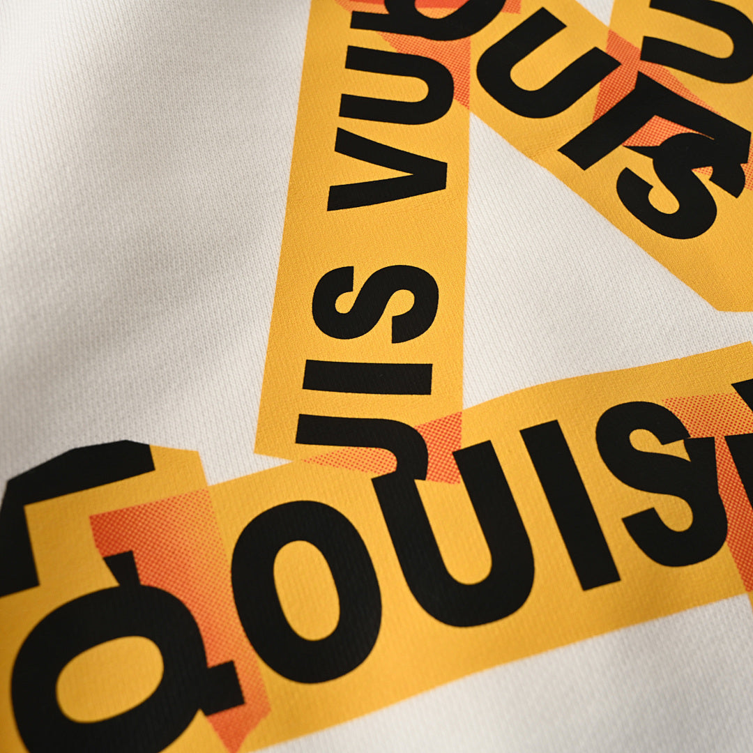 Louis Vuitton LV Tape Print Cotton Sweatshirt