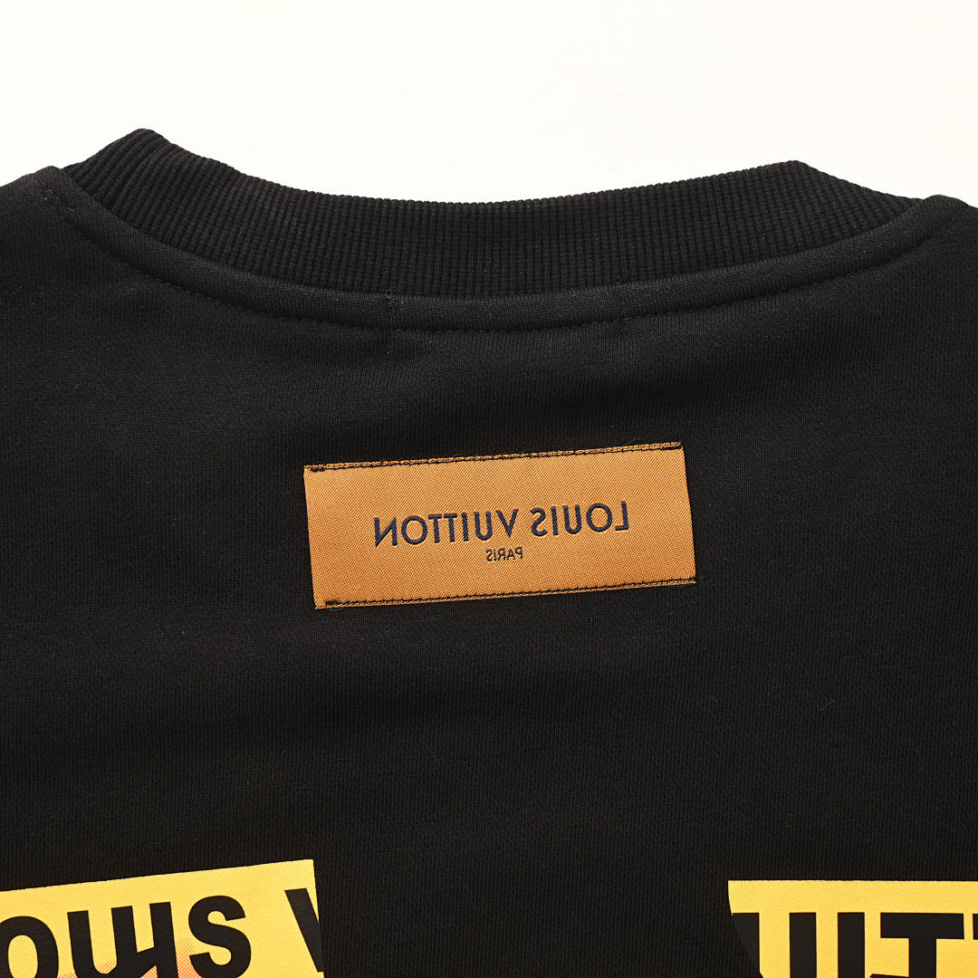 Louis Vuitton LV Tape Print Cotton Sweatshirt