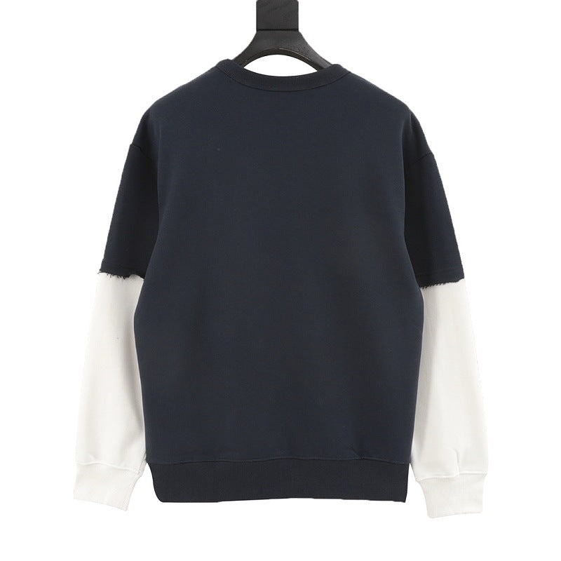 Gucci Embroidered Logo Layered-Look Sweatshirt