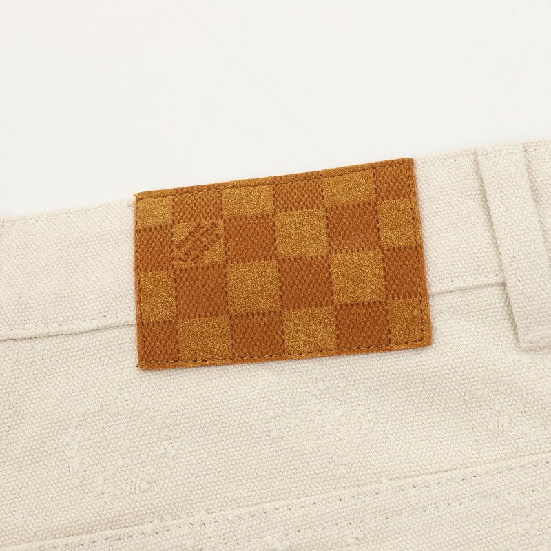 Louis Vuitton Needle-Punched Monogram Skate Jeans