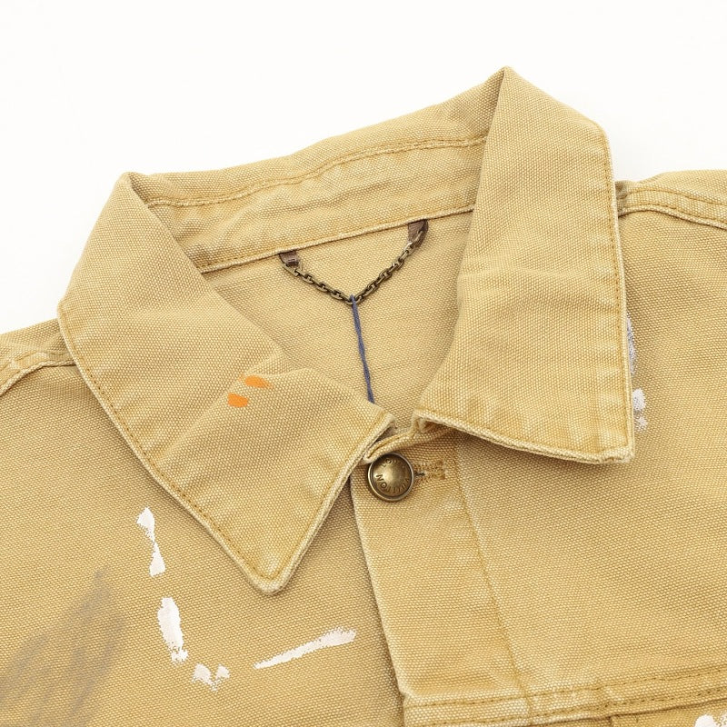 Louis Vuitton Paint-Splatter Denim Jacket