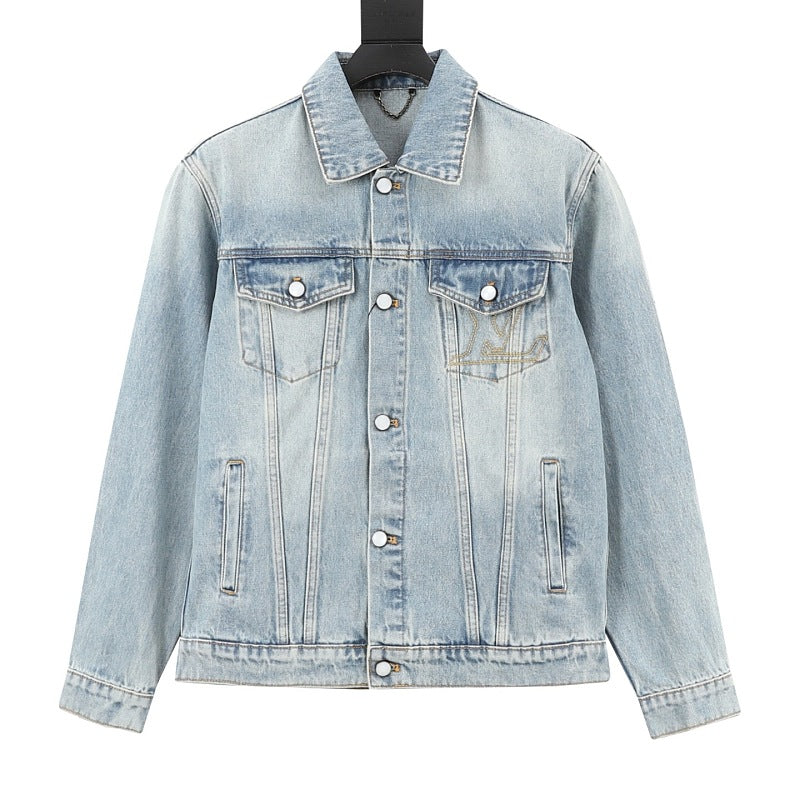 Louis Vuitton Embroidered Denim Trucker Jacket