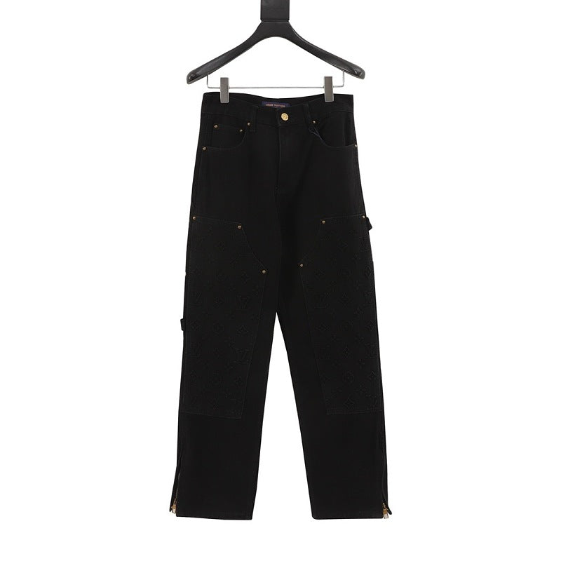 Louis Vuitton Embossed Monogram Utility Jeans