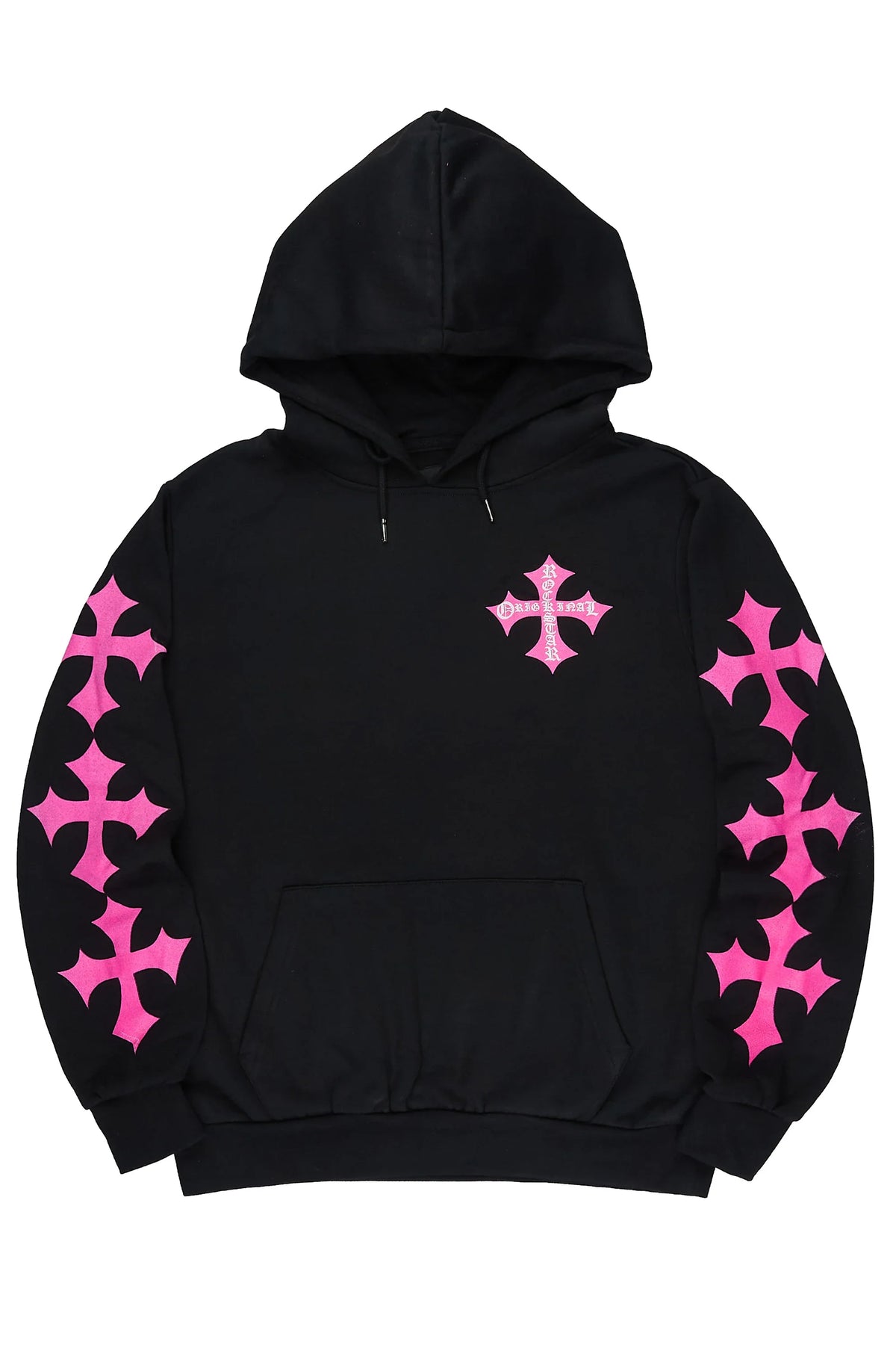 Slaydr Black/Pink Graphic Hoodie - image 1