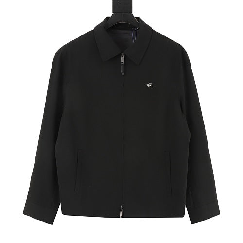 Burberry Equestrian Knight Collared Zip Jacket