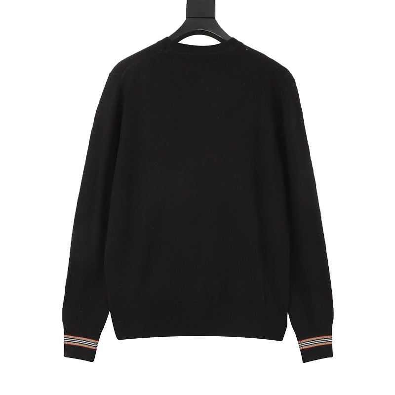Burberry Stripe Cuff Crewneck Sweater