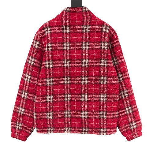 Burberry Check Fleece Zip Jacket