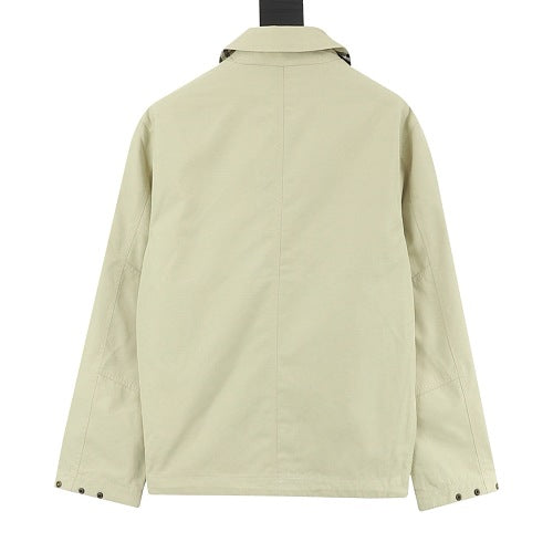 Burberry Tonal Knight Collared Zip Jacket