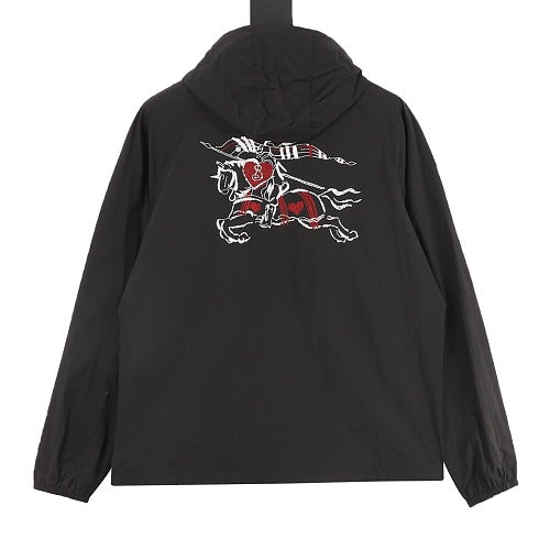 Burberry Embroidered Knight Hooded Jacket