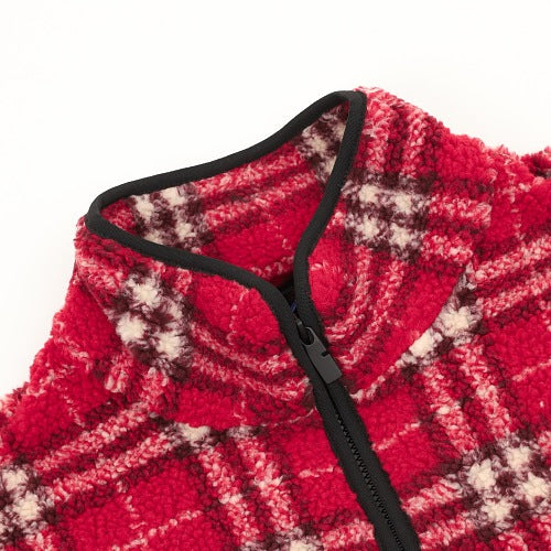 Burberry Check Fleece Zip Jacket