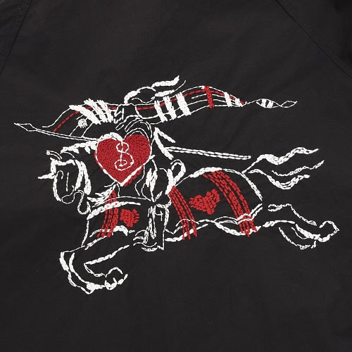 Burberry Embroidered Knight Hooded Jacket