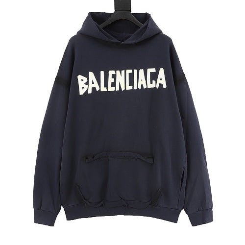 Balenciaga Two-Tone Logo Hoodie