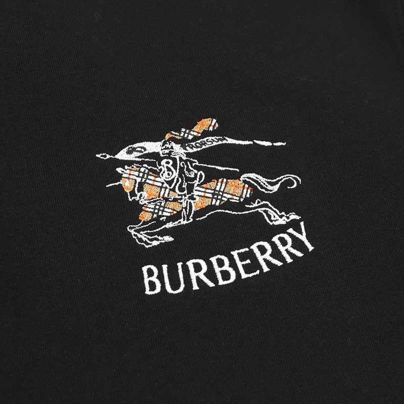 Burberry Equestrian Knight Embroidered Half-Zip Sweatshirt