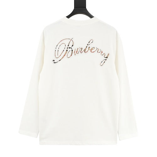 Burberry Check Script Logo Sweatshirt
