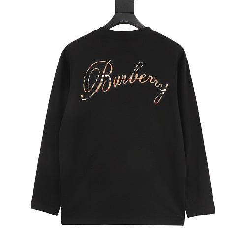 Burberry Check Script Logo Sweatshirt