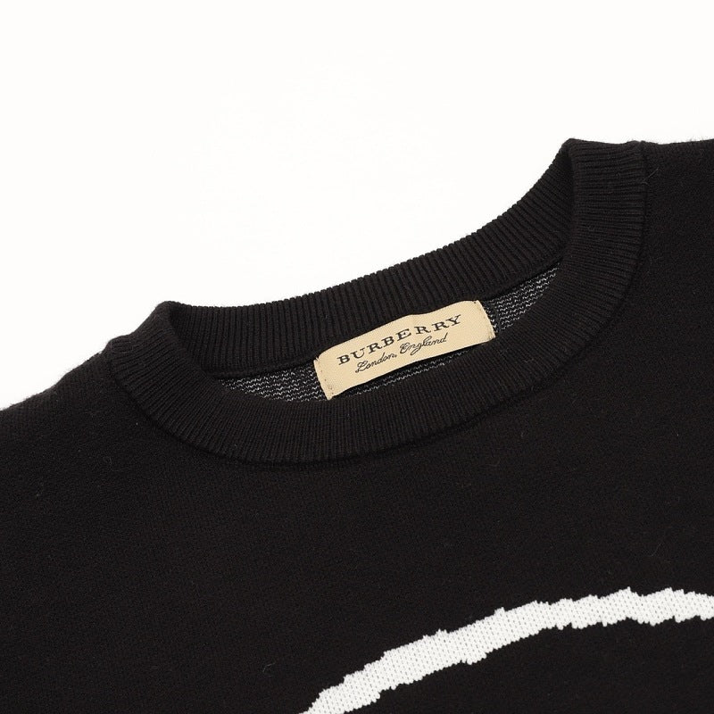 Burberry Equestrian Knight Jacquard Crewneck Sweater