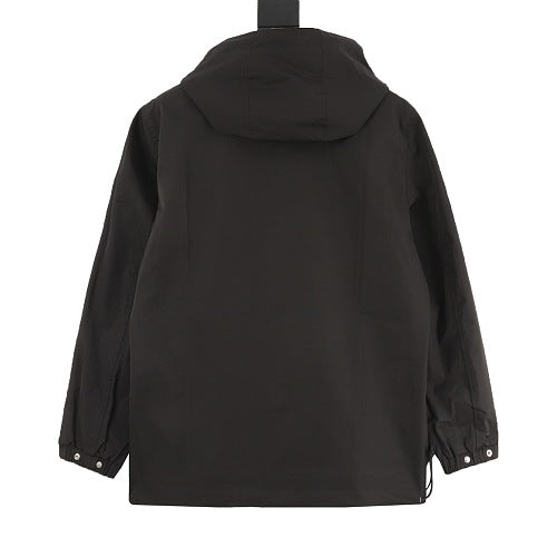 Burberry Reversible Check Snap-Front Hooded Jacket