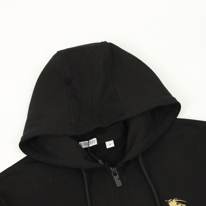 Burberry Cross-Stitch Knight Two-Way Zip Hoodie