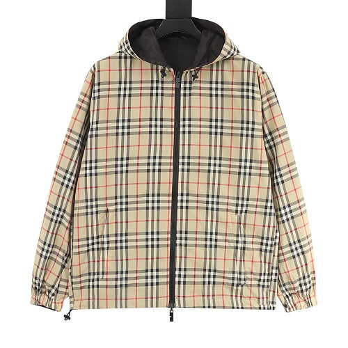 Burberry Reversible Check Hooded Jacket