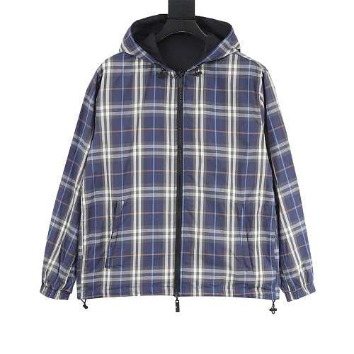 Burberry Reversible Check Hooded Jacket