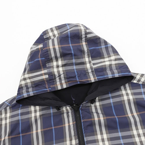 Burberry Reversible Check Hooded Jacket
