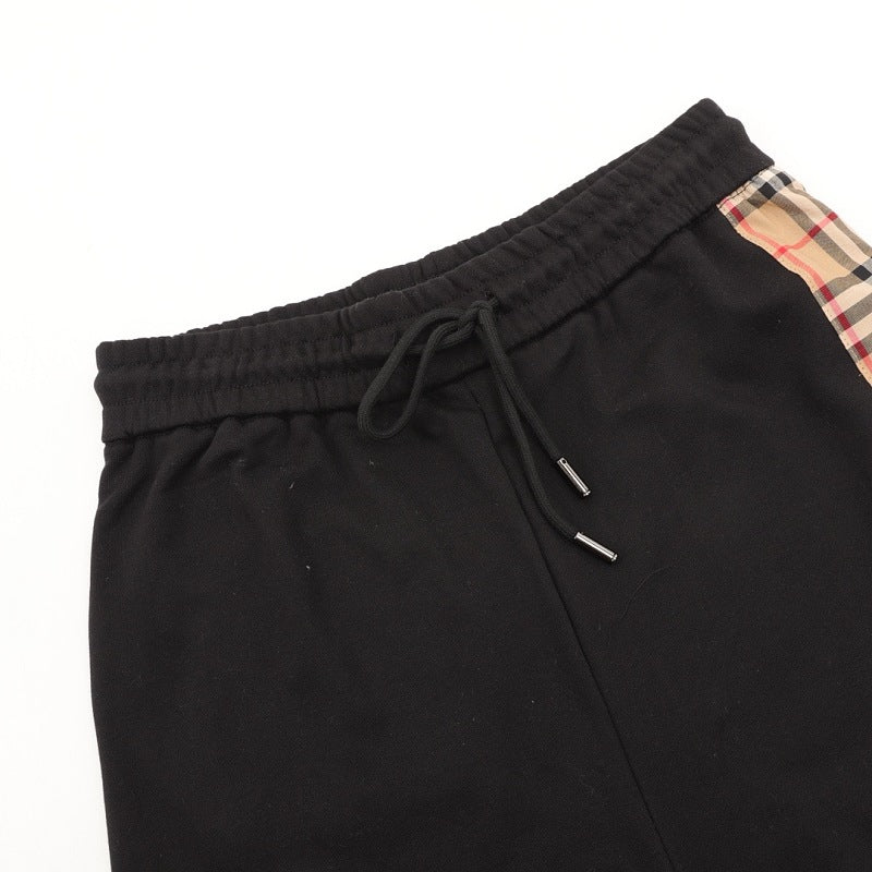 Burberry Check Side-Panel Logo Joggers