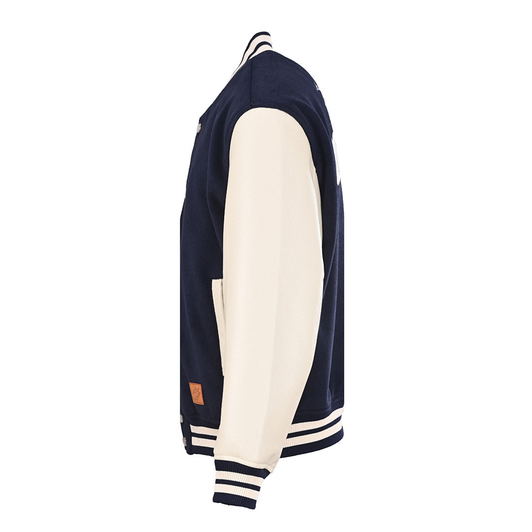 Louis Vuitton 2 Rue du Pont Neuf Varsity Wool & Leather Letterman Jacket