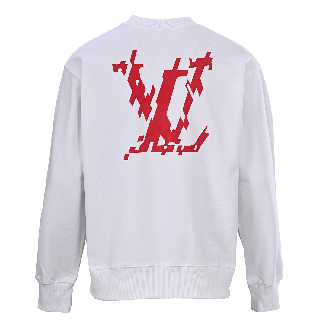 Louis Vuitton Pixel Glitch Logo Graphic Sweatshirt
