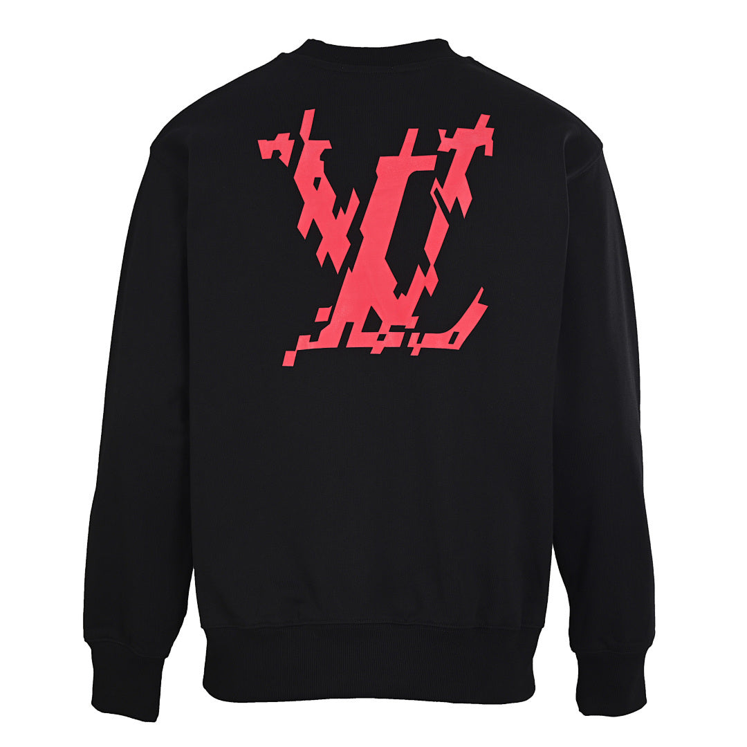 Louis Vuitton Pixel Glitch Logo Graphic Sweatshirt