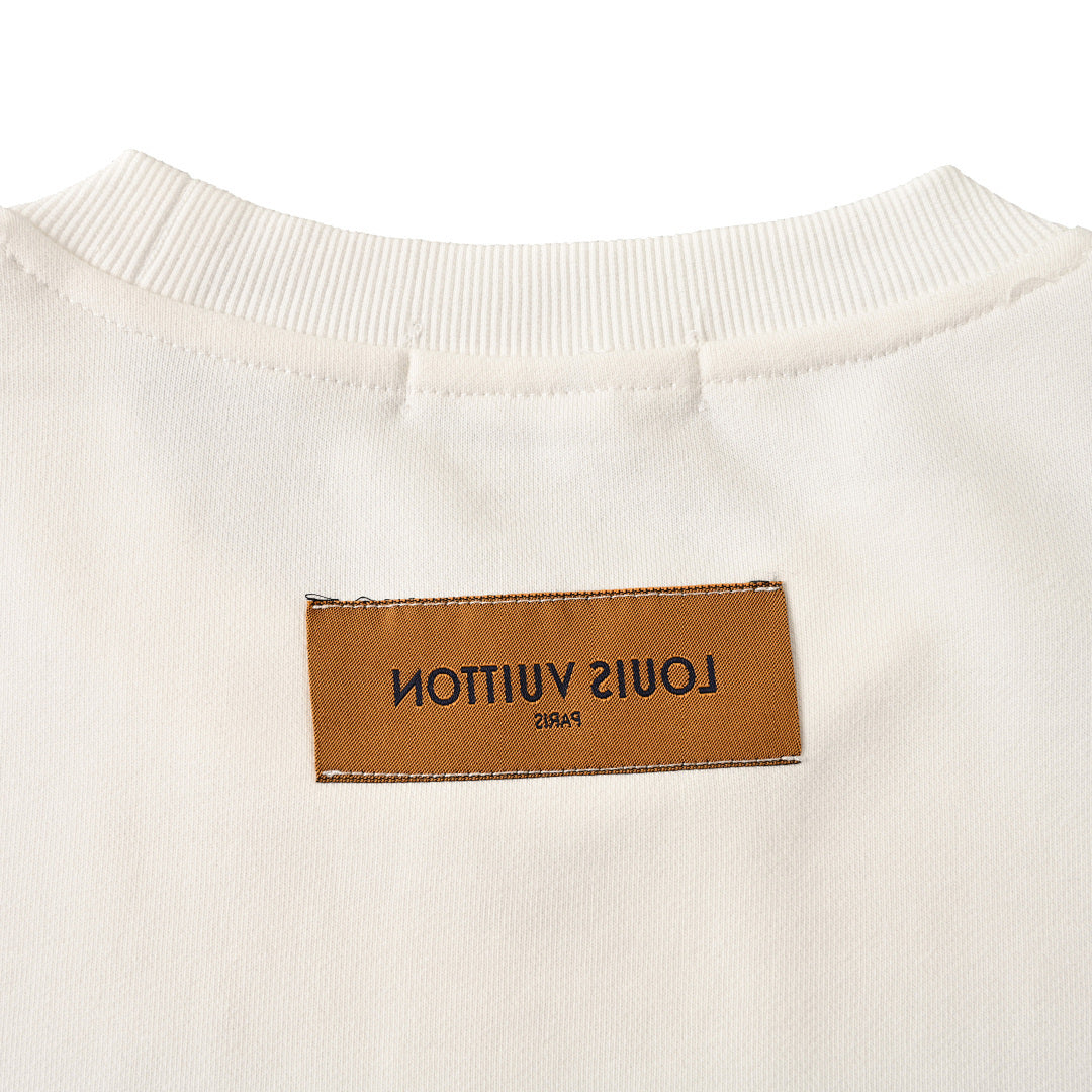 Louis Vuitton LV Tape Print Cotton Sweatshirt