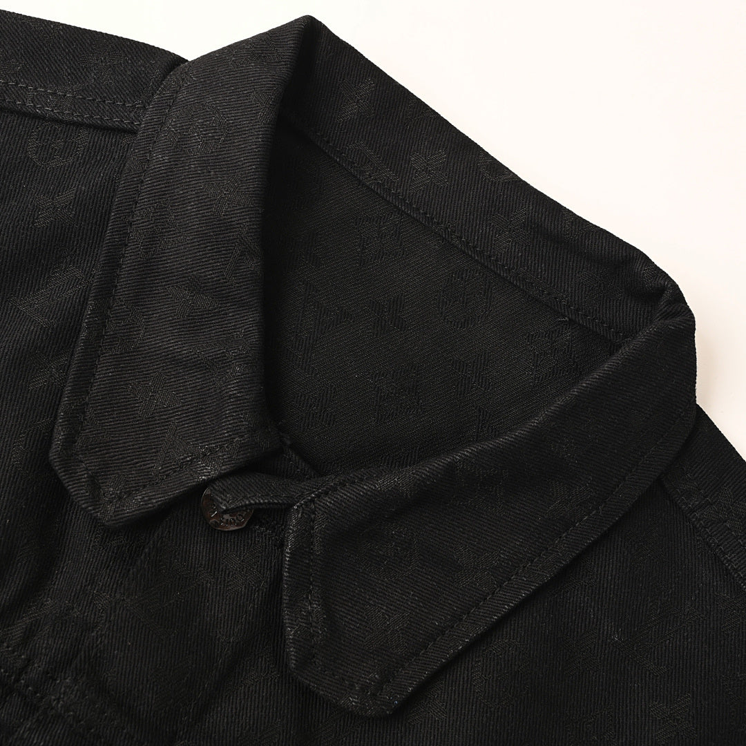 Louis Vuitton LV Monogram Jacquard Denim Trucker Jacket