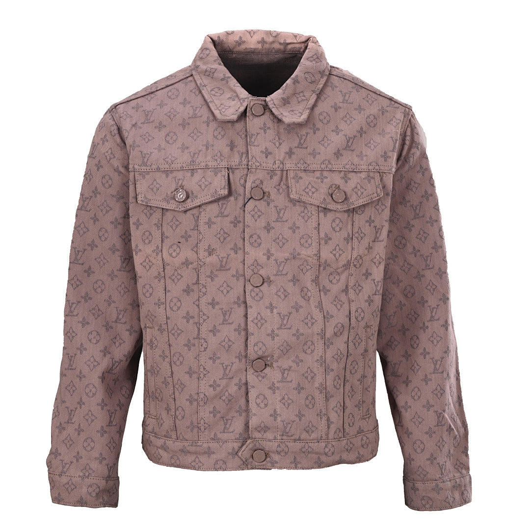 Louis Vuitton LV Monogram Jacquard Denim Trucker Jacket