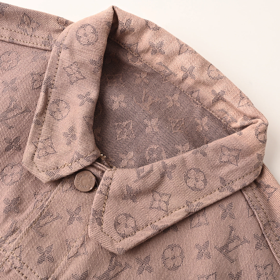 Louis Vuitton LV Monogram Jacquard Denim Trucker Jacket