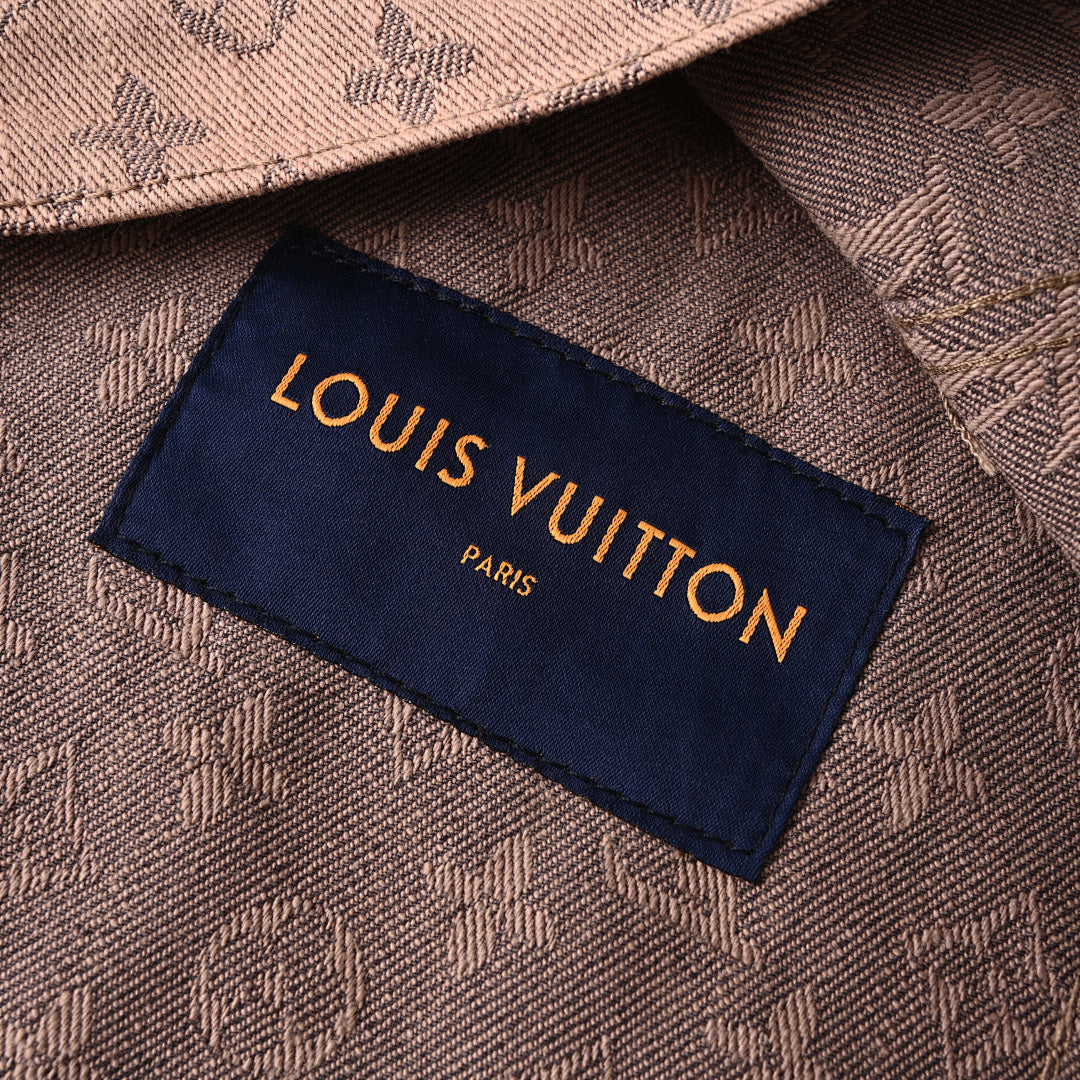 Louis Vuitton LV Monogram Jacquard Denim Trucker Jacket
