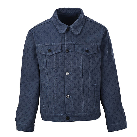 Louis Vuitton LV Monogram Jacquard Denim Trucker Jacket