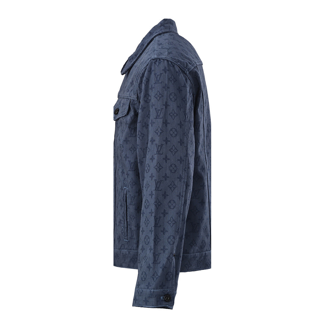 Louis Vuitton LV Monogram Jacquard Denim Trucker Jacket